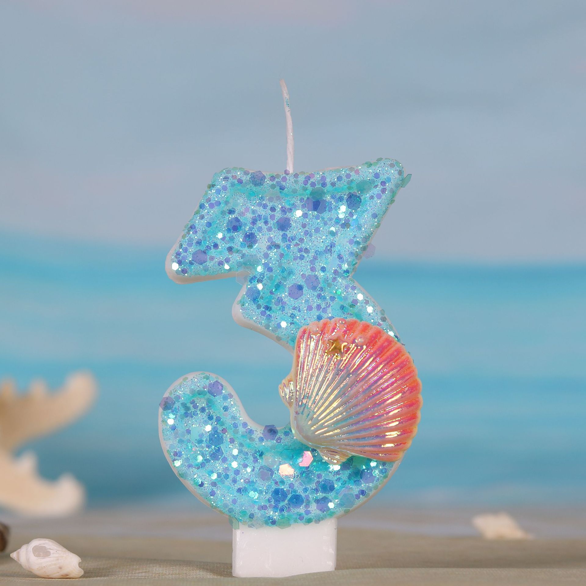 Ocean Mermaid Theme Cake Candl - Zebra Candle Supplies 评论和价格