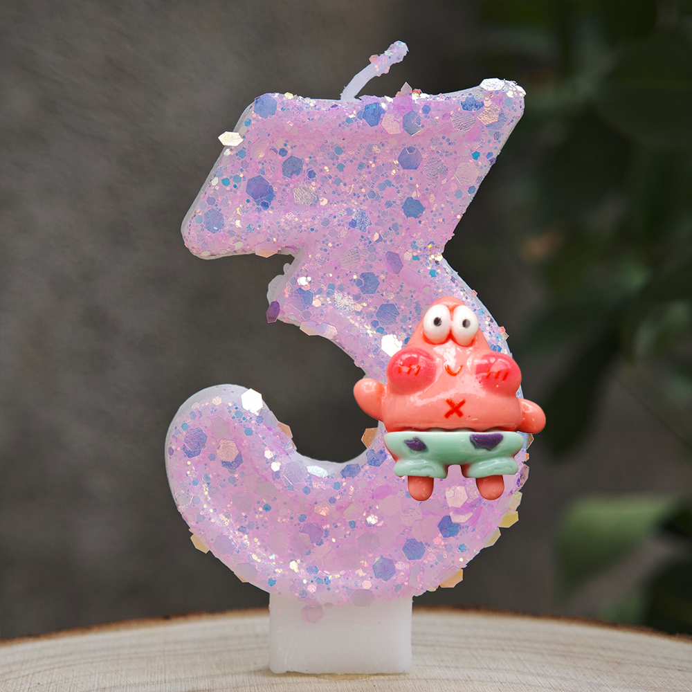 Cute Spongebob Candle Number 0 - Zebra Candle Supplies 评论和价格