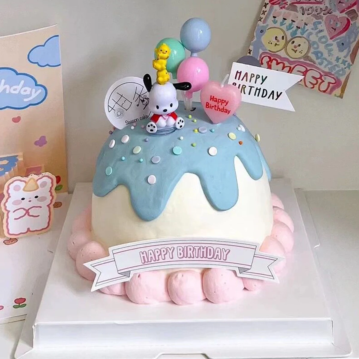 5pcs Cute Heart Shaped Birthda - Zebra Candle Supplies 评论和价格