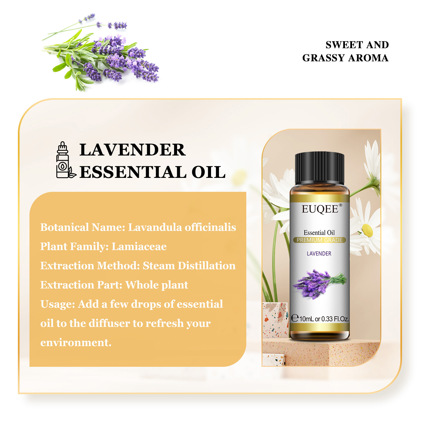 EUQEE 10ml Pure Natural Essent - Fragrance Oil 10Ml 评论和价格